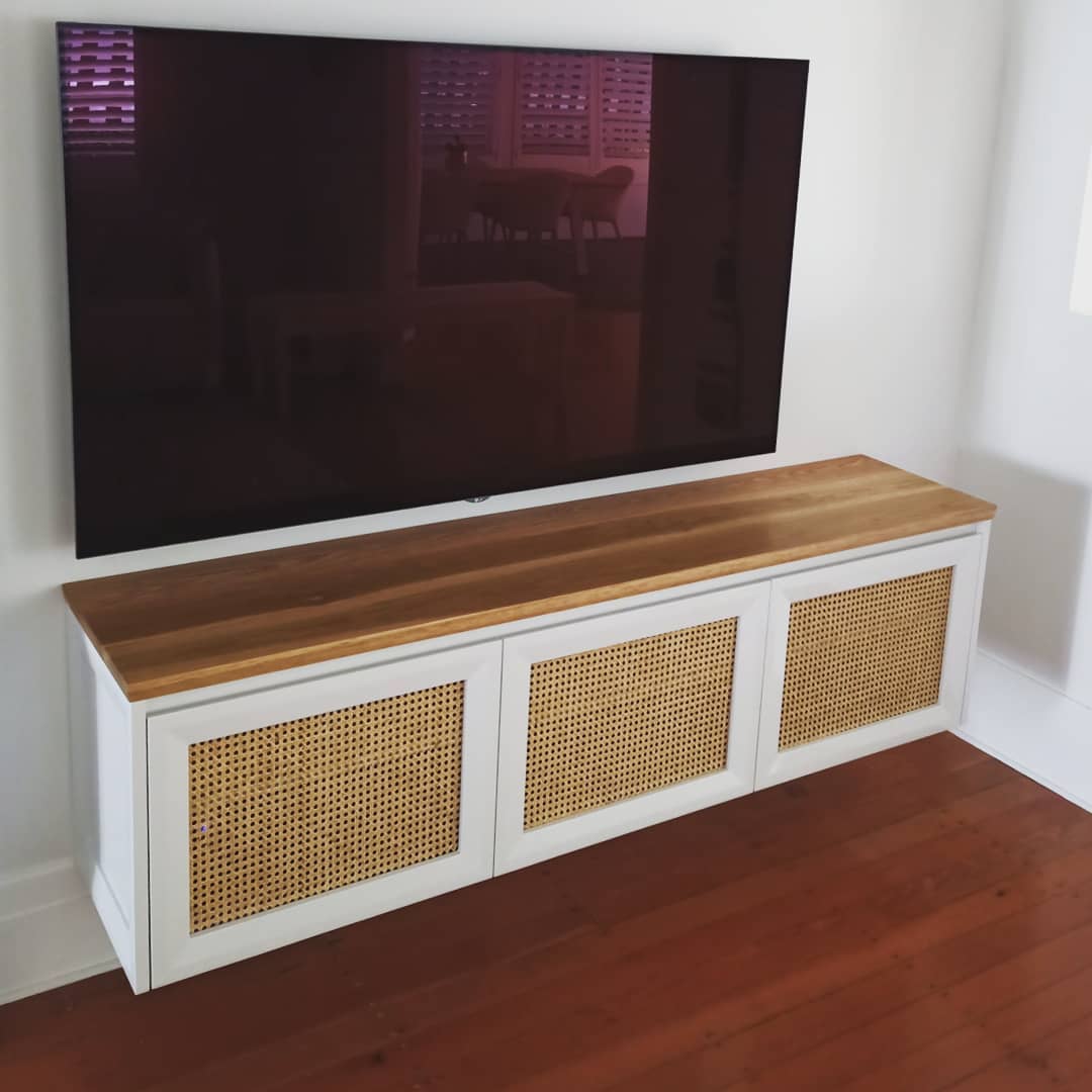 Wooden Entertainment unit with TV